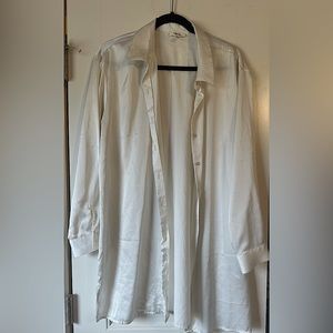 Como Blu button up White Large